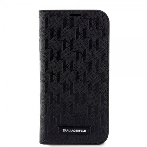 Karl Lagerfeld iPhone 14 Pro Fodral Saffiano Monogram Svart
