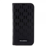 Karl Lagerfeld iPhone 14 Pro Fodral Saffiano Monogram Svart