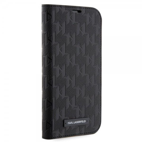 Karl Lagerfeld iPhone 14 Pro Fodral Saffiano Monogram Svart