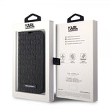 Karl Lagerfeld iPhone 14 Pro Fodral Saffiano Monogram Svart