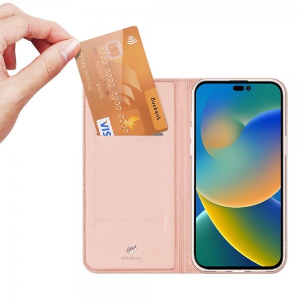 Dux Ducis iPhone 14 Pro Fodral Skin Pro Series Rosa