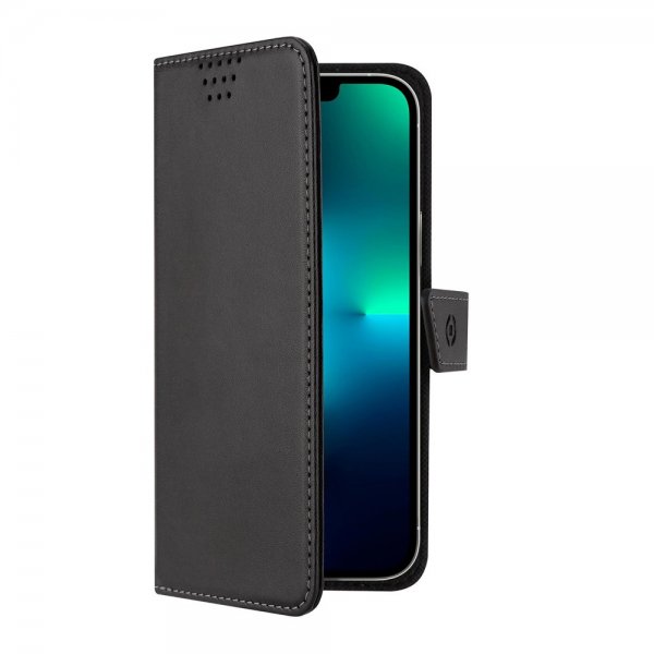 Celly iPhone 14 Pro Fodral WALLYMAG Svart