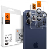 Spigen iPhone 14/15/16/17 Pro & Pro Max Kameraskydd GLAS.tR EZ Fit Optik Pro 2-pack Grå