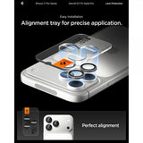 Spigen iPhone 14/15/16/17 Pro & Pro Max Kameraskydd GLAS.tR EZ Fit Optik Pro 2-pack Grå