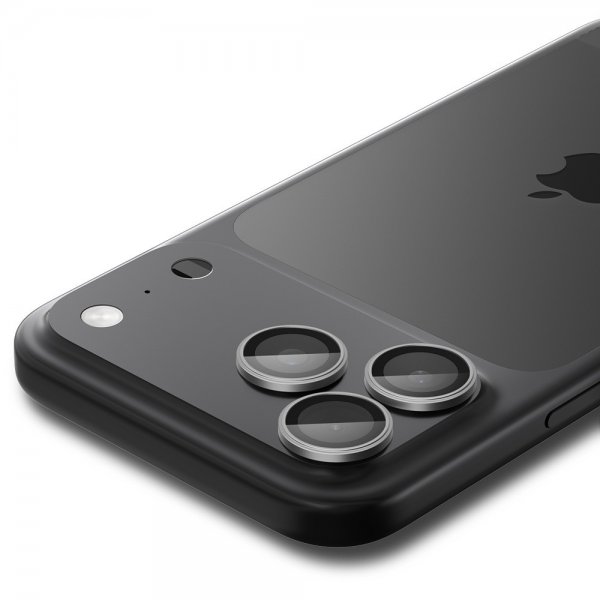 Spigen iPhone 14/15/16/17 Pro & Pro Max Kameraskydd GLAS.tR EZ Fit Optik Pro 2-pack Grå