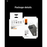 Spigen iPhone 14/15/16/17 Pro & Pro Max Kameraskydd GLAS.tR EZ Fit Optik Pro 2-pack Grå