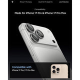 Spigen iPhone 14/15/16/17 Pro & Pro Max Kameraskydd GLAS.tR EZ Fit Optik Pro 2-pack Grå