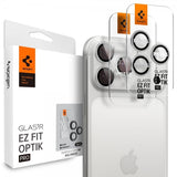 Spigen iPhone 14/15/16/17 Pro & Pro Max Kameraskydd GLAS.tR EZ Fit Optik Pro 2-pack Silver