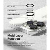 Ringke iPhone 14 Pro/iPhone 14 Pro Max Kameraskydd Camera Lens Frame Svart