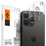 Spigen iPhone 14 Pro/14 Pro Max/15 Pro/15 Pro Max/16 Pro/16 Pro Max Kameraskydd Glas.tR Optik 2-pack Crystal Clear