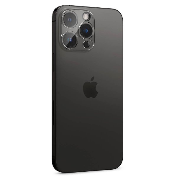 Spigen iPhone 14 Pro/14 Pro Max/15 Pro/15 Pro Max/16 Pro/16 Pro Max Kameraskydd Glas.tR Optik 2-pack Crystal Clear