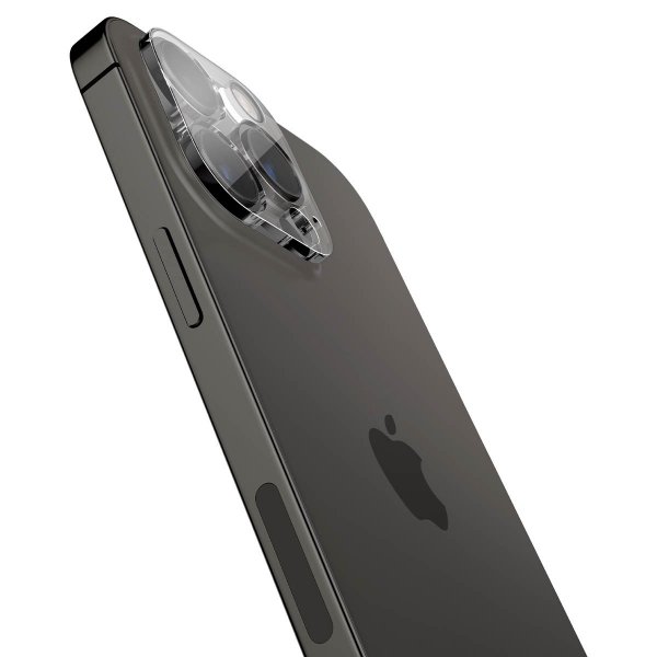 Spigen iPhone 14 Pro/14 Pro Max/15 Pro/15 Pro Max/16 Pro/16 Pro Max Kameraskydd Glas.tR Optik 2-pack Crystal Clear