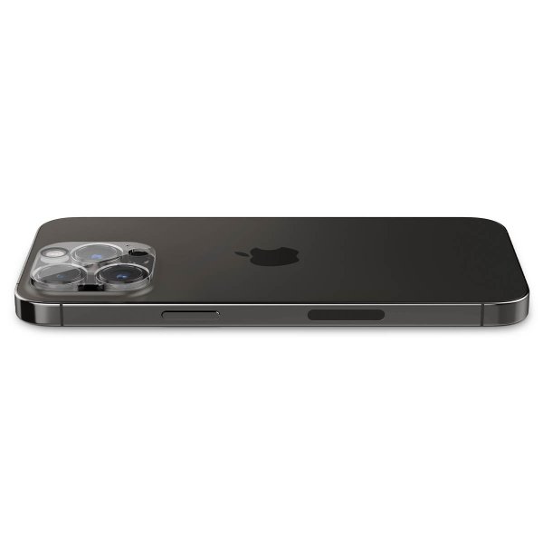 Spigen iPhone 14 Pro/14 Pro Max/15 Pro/15 Pro Max/16 Pro/16 Pro Max Kameraskydd Glas.tR Optik 2-pack Crystal Clear