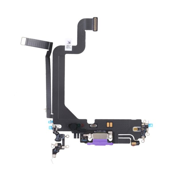 iPhone 14 Pro Laddkontakt med Flexkabel Original - Lila
