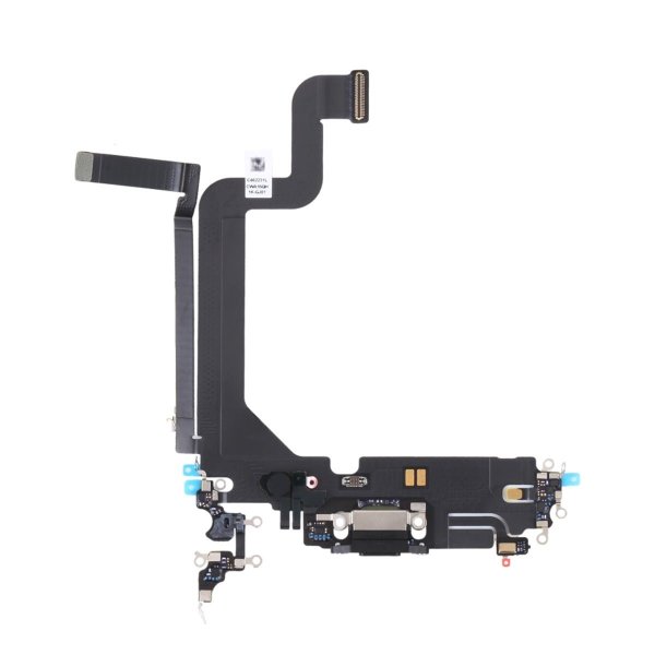 iPhone 14 Pro Laddkontakt med Flexkabel Original - Svart