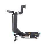 iPhone 14 Pro Laddkontakt med Flexkabel Original - Vit