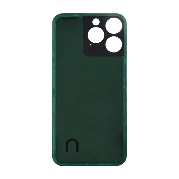iPhone 14 Pro Max Baksida Glas med Självhäftande tejp - Svart