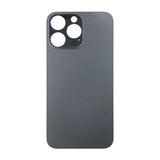 iPhone 14 Pro Max Baksida Glas med Självhäftande tejp - Svart