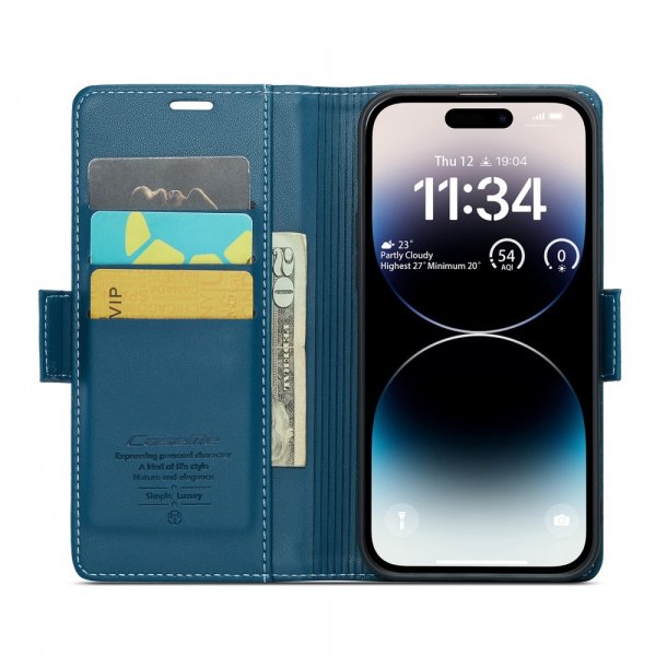 CaseMe iPhone 14 Pro Max Fodral 023 Series Blå
