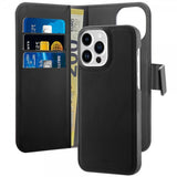 Puro iPhone 14 Pro Max Fodral Detachable MagSafe Wallet Case Svart