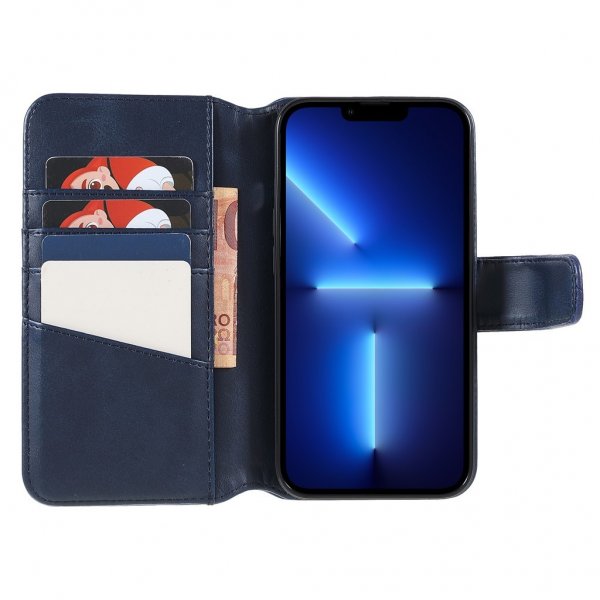 Nordic Covers iPhone 14 Pro Max Fodral Essential Leather Heron Blue