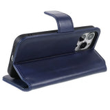 Nordic Covers iPhone 14 Pro Max Fodral Essential Leather Heron Blue
