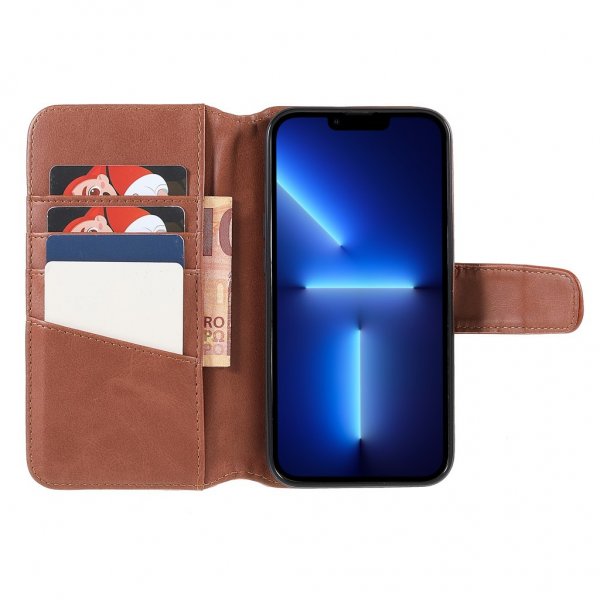 Nordic Covers iPhone 14 Pro Max Fodral Essential Leather Maple Brown