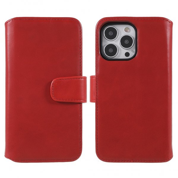 Nordic Covers iPhone 14 Pro Max Fodral Essential Leather Poppy Red