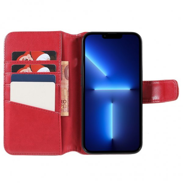 Nordic Covers iPhone 14 Pro Max Fodral Essential Leather Poppy Red