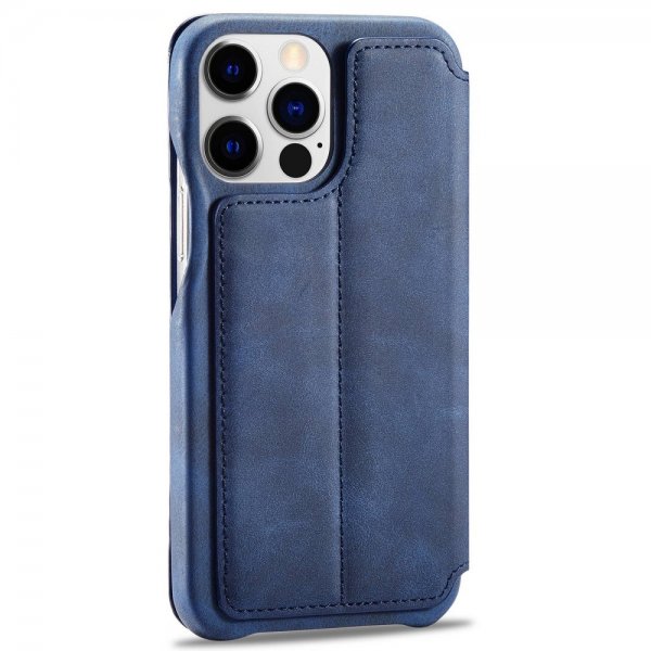 Lc.Imeeke iPhone 14 Pro Max Fodral Flip Blå
