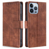 iPhone 14 Pro Max Fodral Krokodilmönster Brun