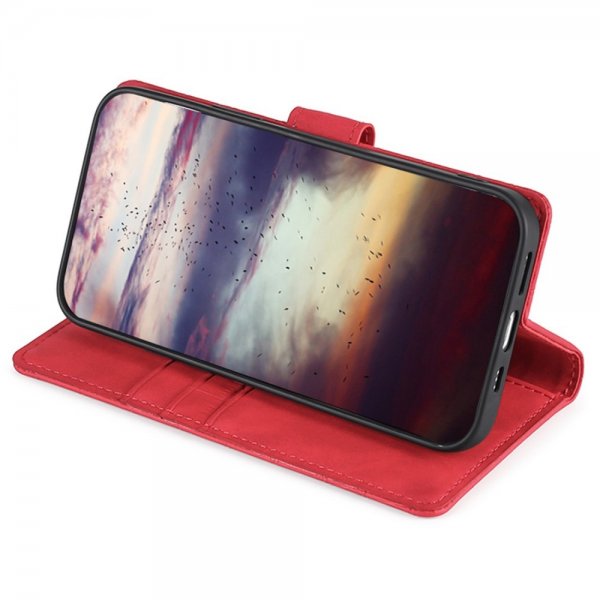 iPhone 14 Pro Max Fodral Krokodilmönster Röd