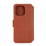 Krusell iPhone 14 Pro Max Fodral Leather PhoneWallet Cognac