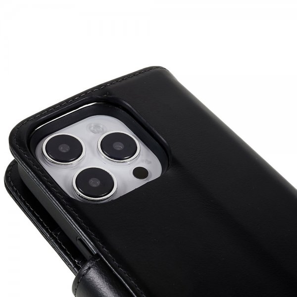Nordic Covers iPhone 14 Pro Max Fodral MagLeather Raven Black