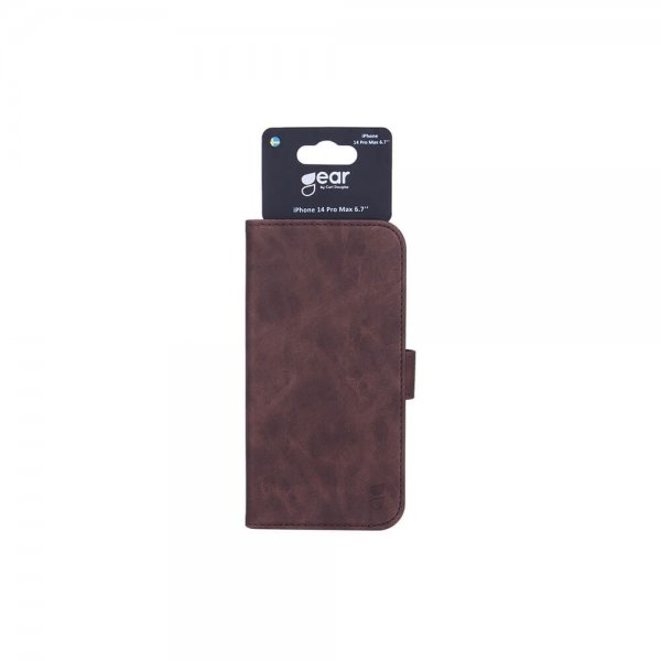Gear iPhone 14 Pro Max Fodral med Kortfack Brun