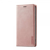 Lc.Imeeke iPhone 14 Pro Max Fodral med Kortfack Flip Rosa