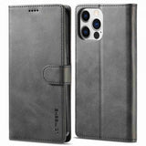 Lc.Imeeke iPhone 14 Pro Max Fodral med Kortfack Stativfunktion Svart
