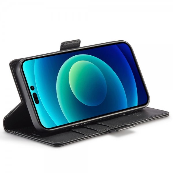 Lc.Imeeke iPhone 14 Pro Max Fodral med Kortfack Svart