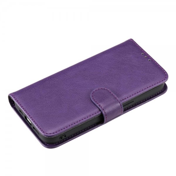 iPhone 14 Pro Max Fodral med Löstagbart Skal KT Leather Series-3 Lila