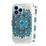 iPhone 14 Pro Max Fodral Motiv Blå Mandala