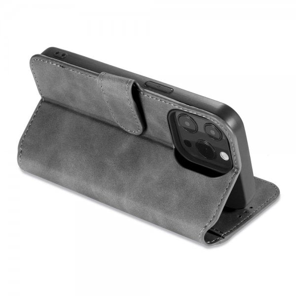 Dg.Ming iPhone 14 Pro Max Fodral Retro Grå
