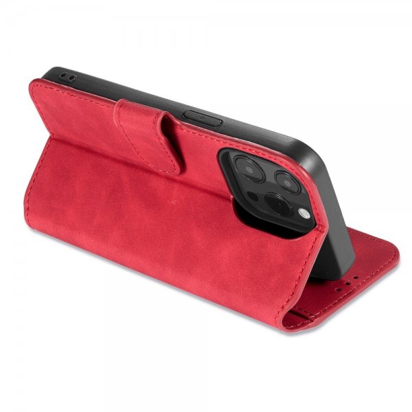 Dg.Ming iPhone 14 Pro Max Fodral Retro Röd