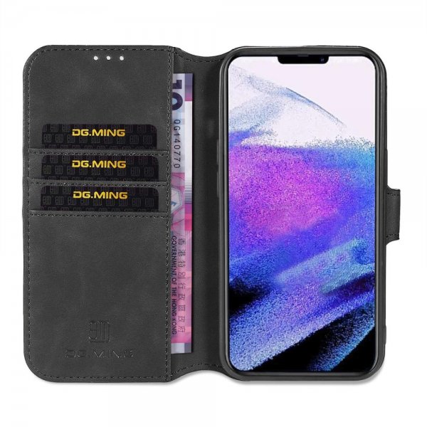 Dg.Ming iPhone 14 Pro Max Fodral Retro Svart