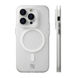 Rvelon iPhone 14 Pro Max Skal Korrugerad MagSafe Vit
