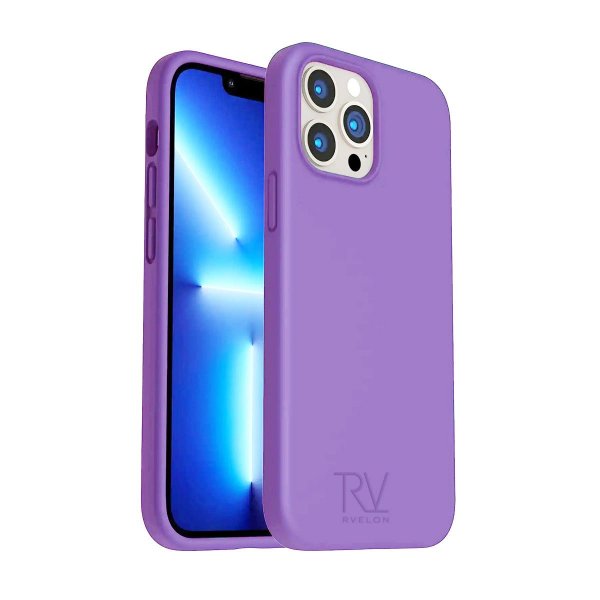 Rvelon iPhone 14 Pro Max Skal Silikon Lila