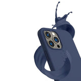 Rvelon iPhone 14 Pro Max Skal Silikon MagSafe Mörkblå