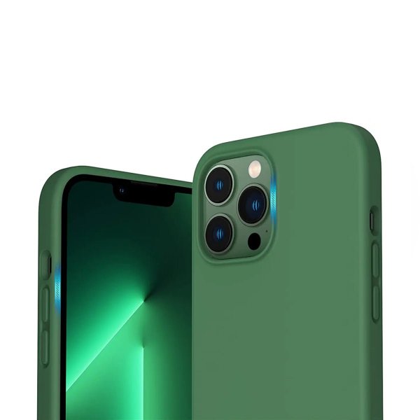 Rvelon iPhone 14 Pro Max Skal Silikon MagSafe Grön