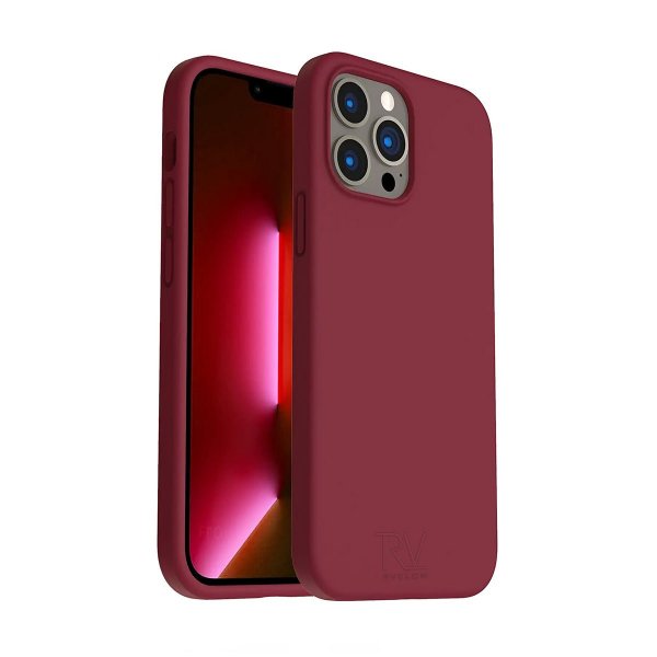 Rvelon iPhone 14 Pro Max Skal Silikon Röd