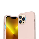 Rvelon iPhone 14 Pro Max Skal Silikon Sandrosa