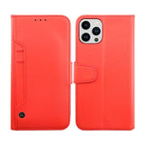 Rvelon iPhone 14 Pro Max Fodral Utfällbart Kortfack Röd
